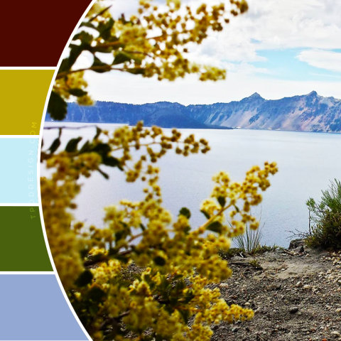 Crater Lake, Oregon Color Schemes